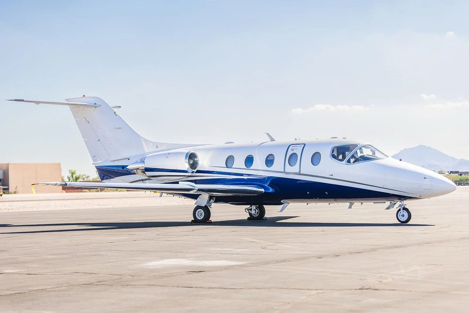 Beechjet 400 private jet exterior
