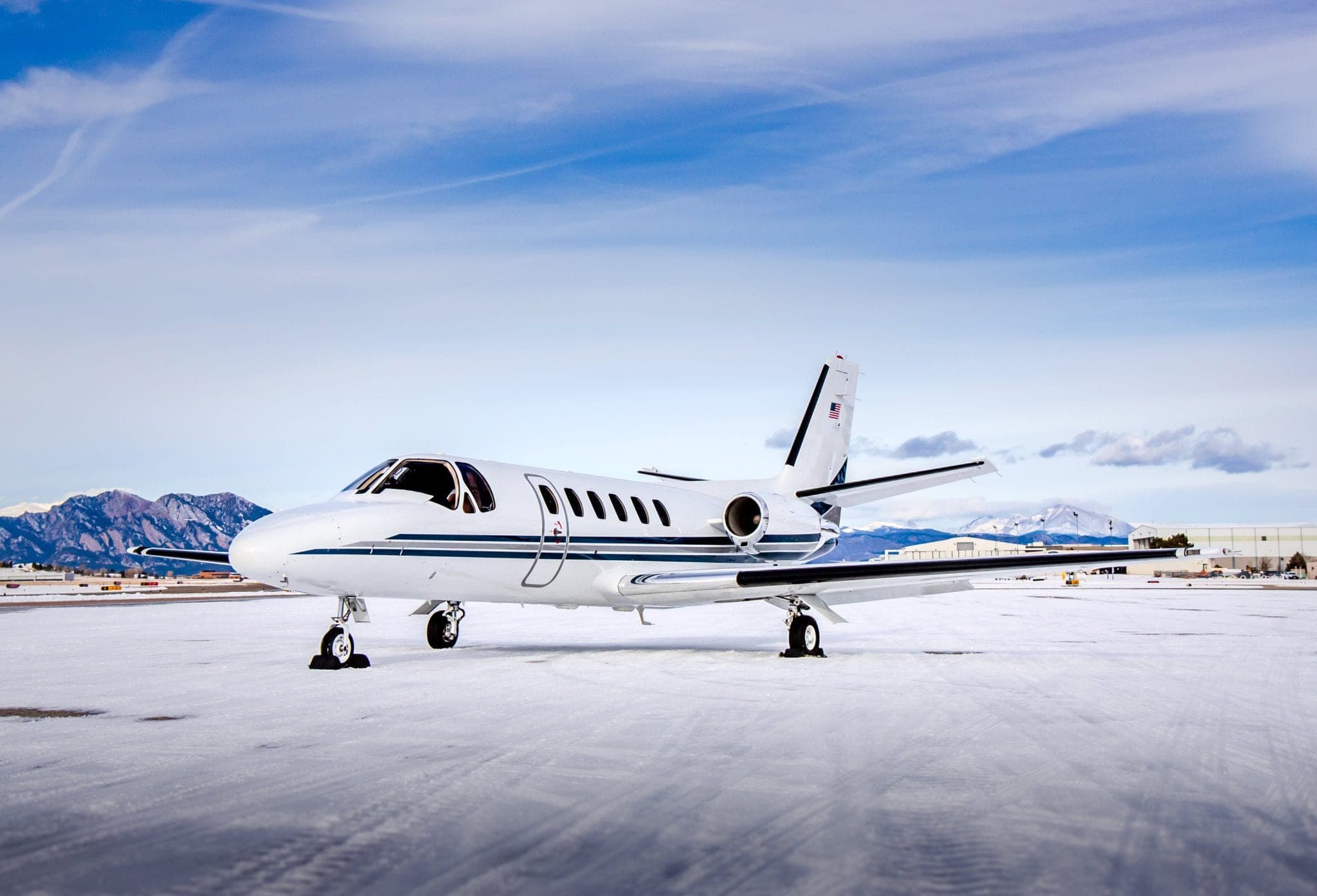 Cessna Citation II private jet exterior
