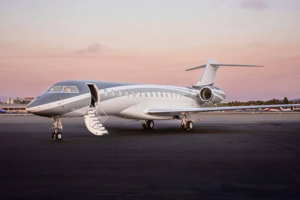 Global 7500 private jet exterior