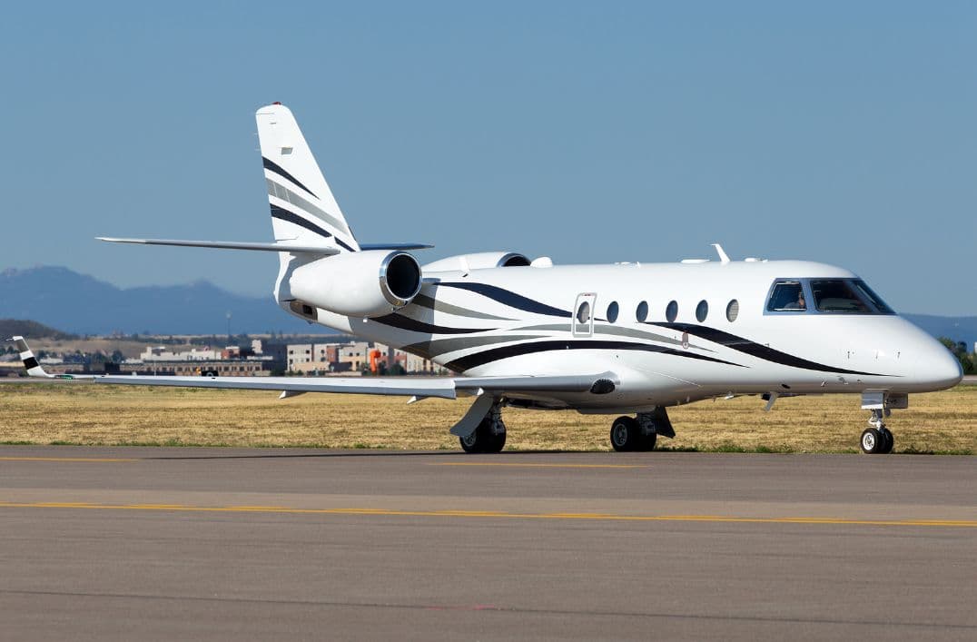 Gulfstream G150 private jet exterior