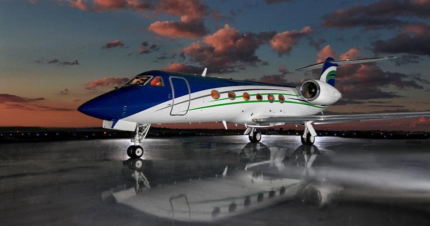 Gulfstream IV SP private jet exterior