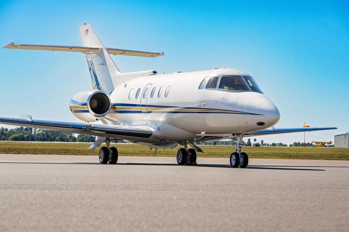Hawker 800A private jet exterior