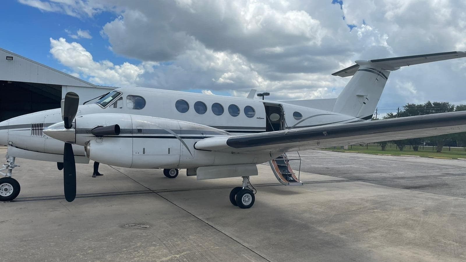 King Air 200 private jet exterior