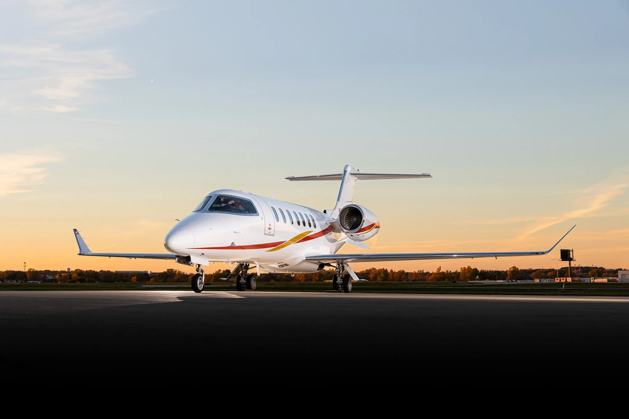 Learjet 70 private jet exterior