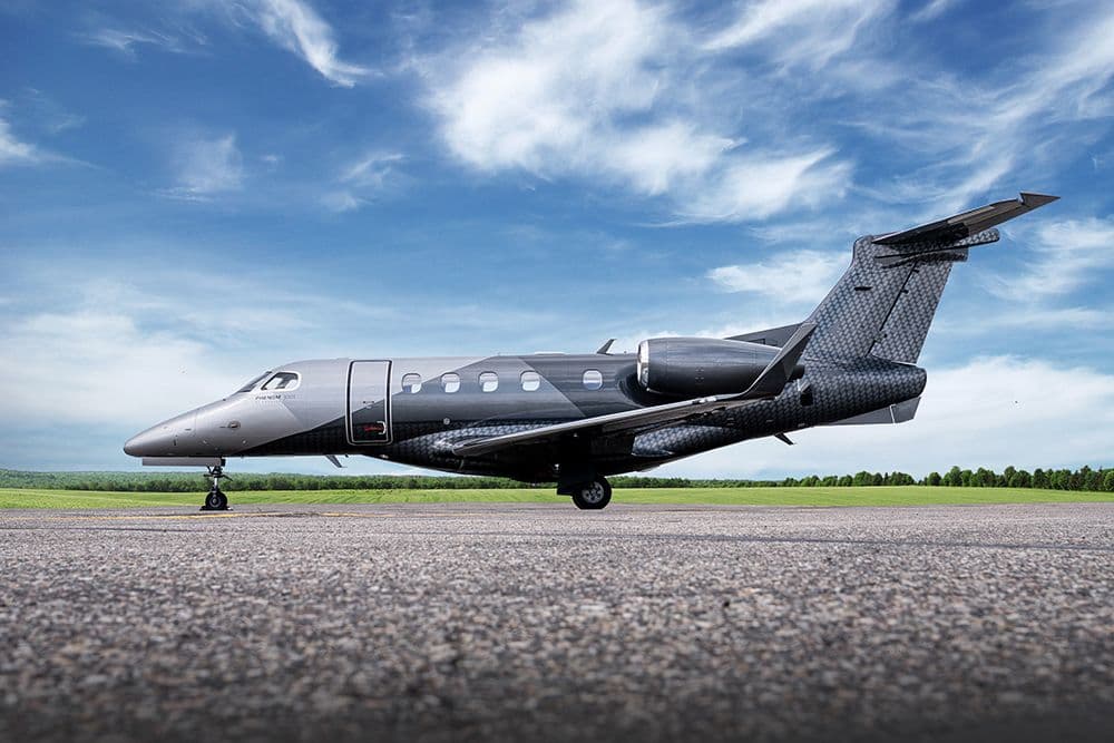 Phenom 300 private jet exterior