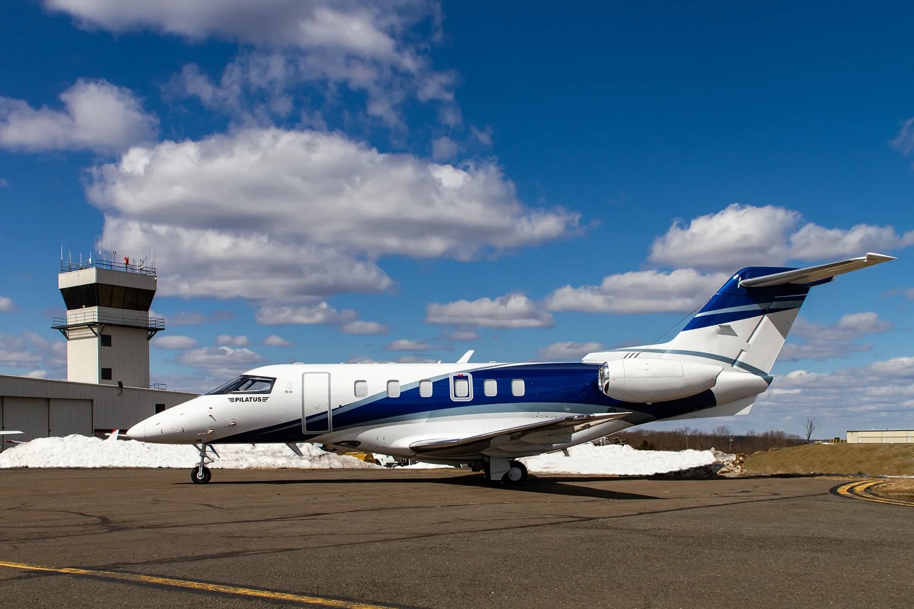 Pilatus PC-24 private jet exterior