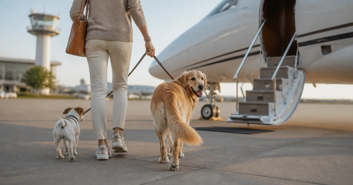 Traveling With Pets - Unconditional Love on a Private Jet Charter article image