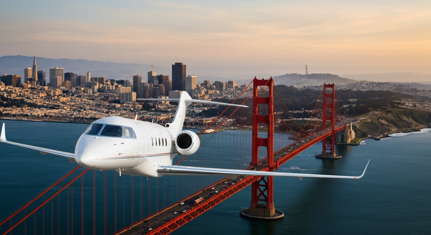 Private jet charter from San Francisco